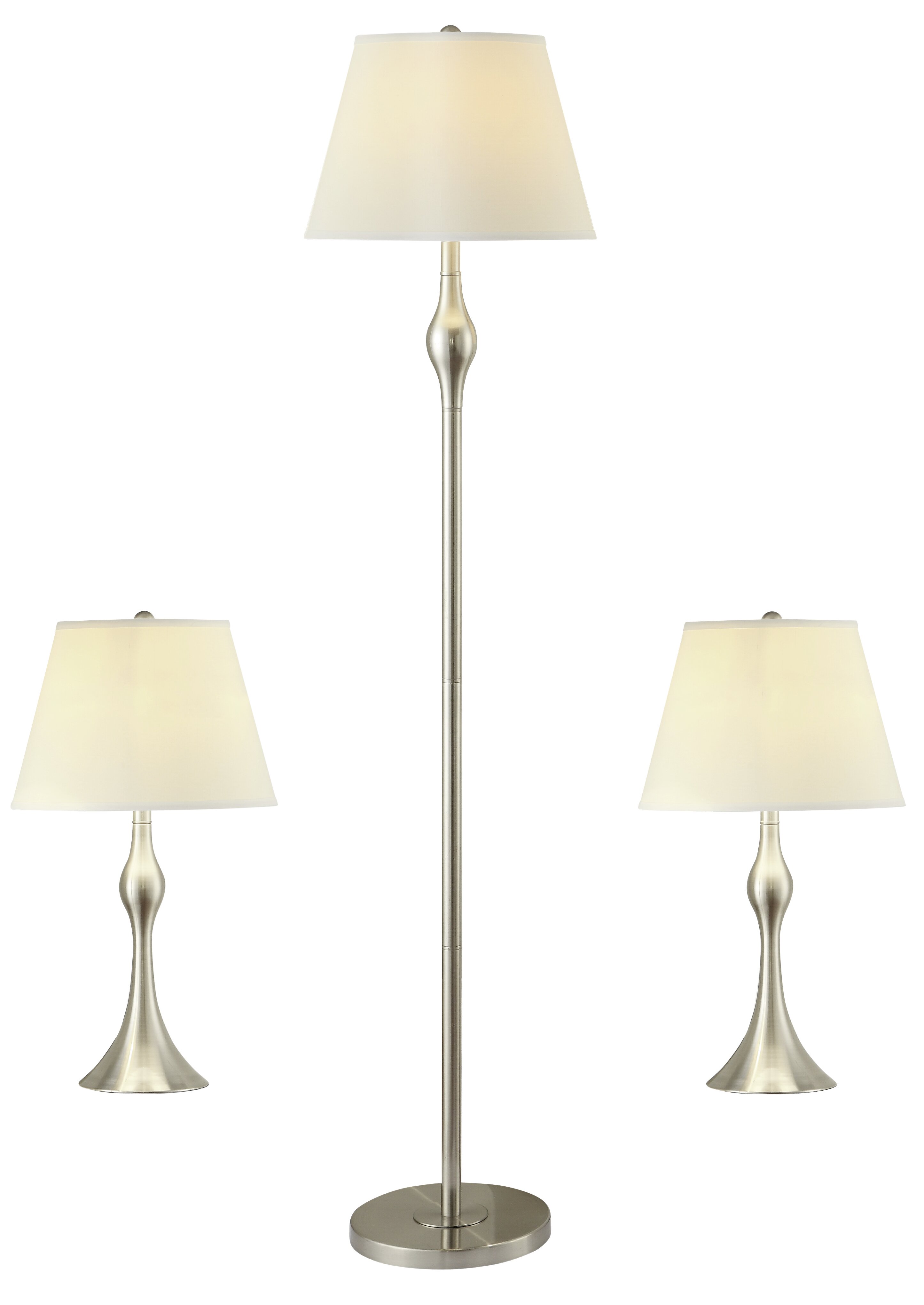 Latitude Run Ilona Piece Floor Lamp And Table Lamp Set Reviews